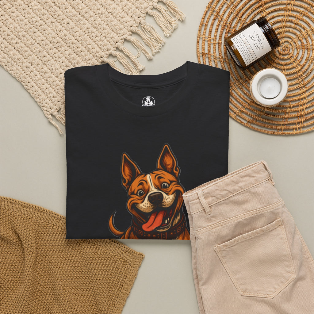 Happiness Unleashed Pit Bull Shirt, Pit Bull Dog Lover Tee, Cute Pitbull Gift, Funny Dog T-Shirt, Cartoon Pit Bull Shirt