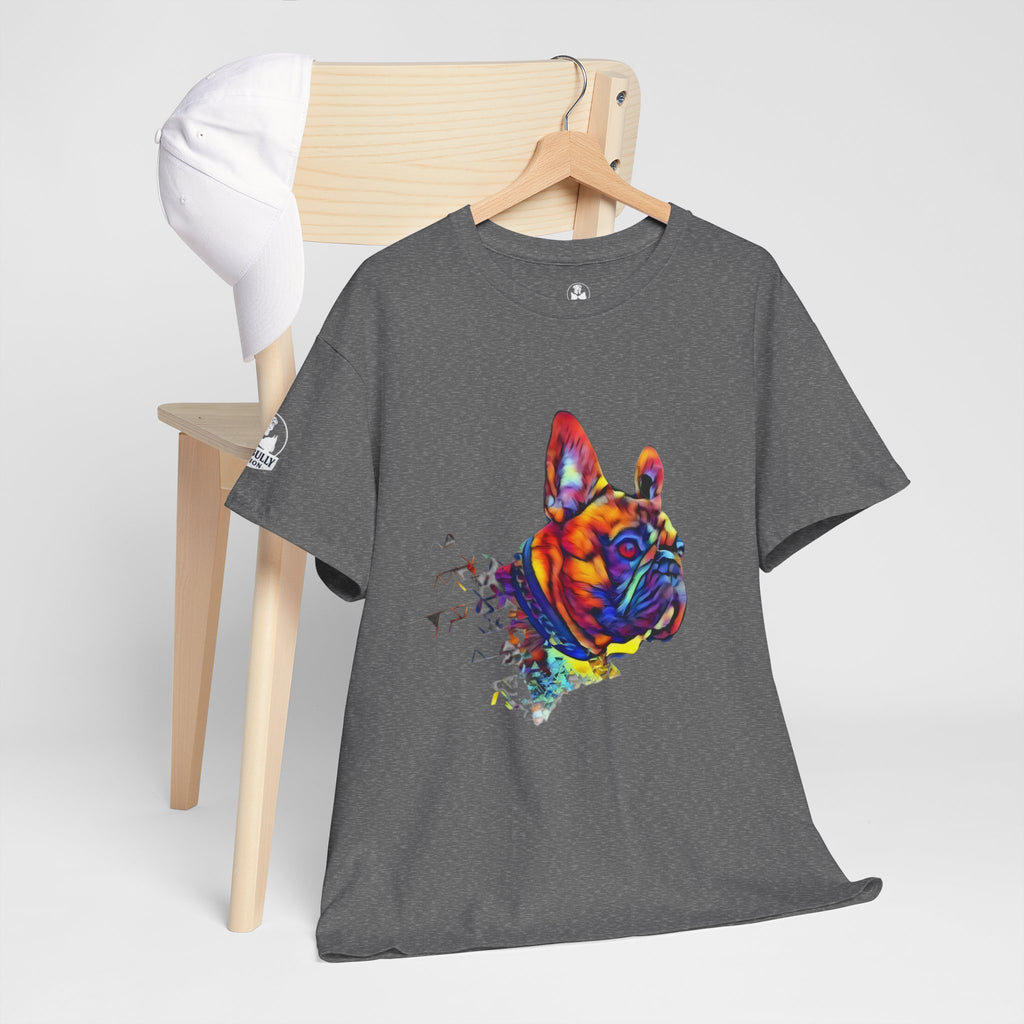 French Bulldog Unisex T-Shirt | Colorful Frenchie Graphic Tee | French Bulldog Lover Gift | Frenchie Owner Apparel | Spectrum™ | WhimsyWear™