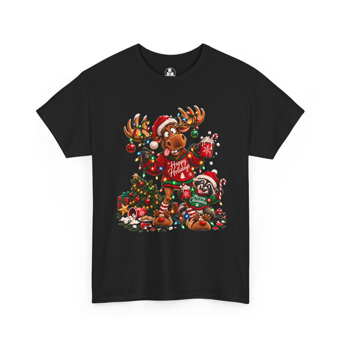 Blitz and Rascal Christmas Graphic T Shirt