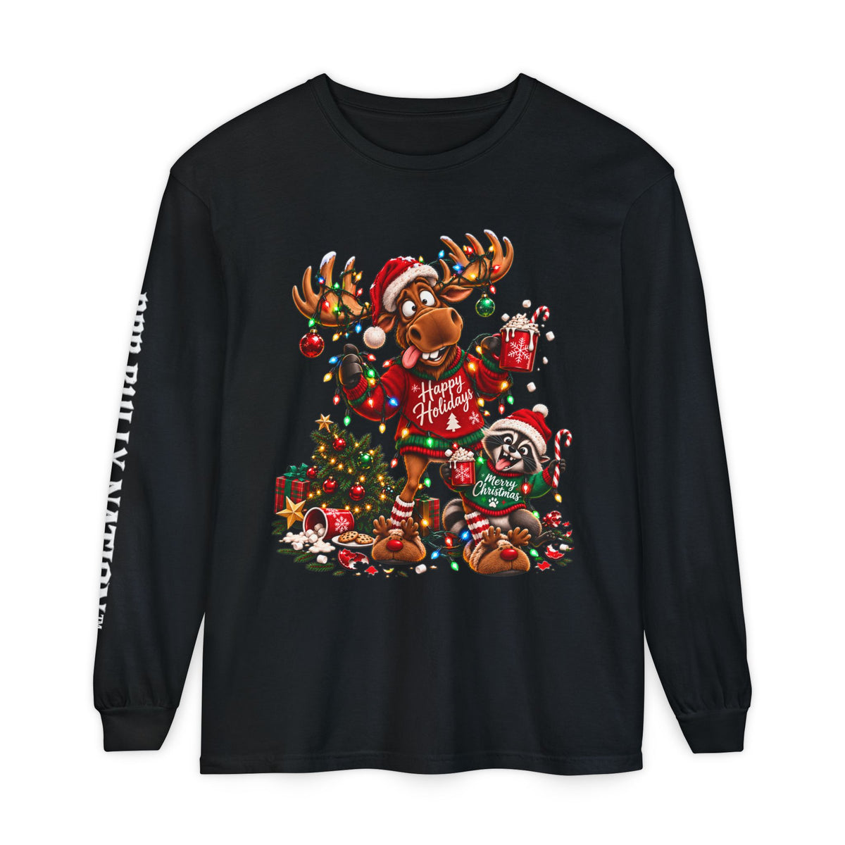 Blitz and Rascal Christmas Long Sleeve Graphic Tee