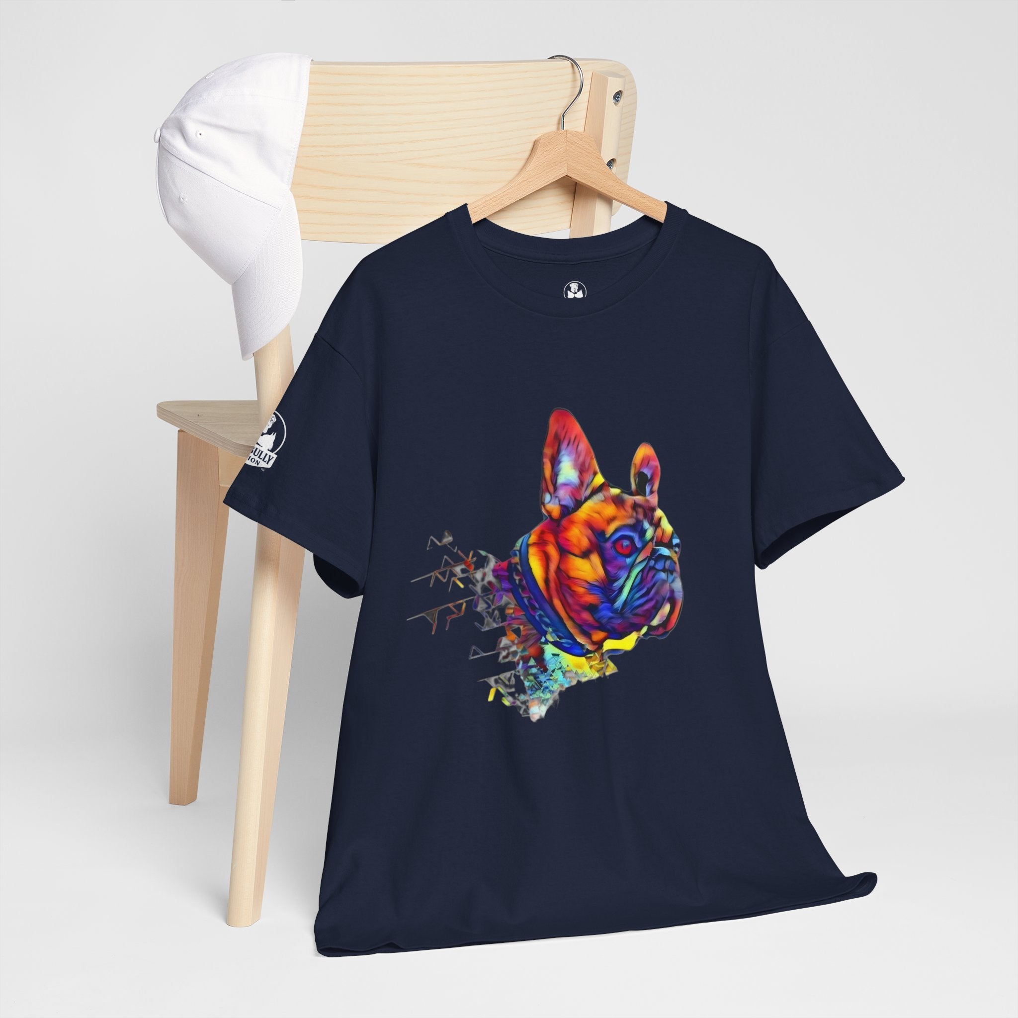 French Bulldog Unisex T-Shirt | Colorful Frenchie Graphic Tee | French Bulldog Lover Gift | Frenchie Owner Apparel | Spectrum™ | WhimsyWear™