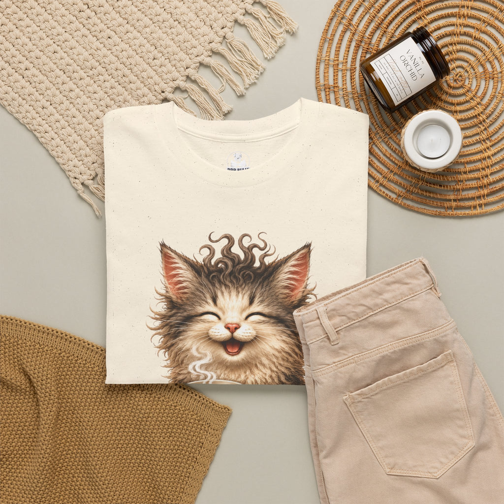 Funny Cat Coffee Shirt, Espresso Lover Tee, Cute Cat Graphic T-Shirt, Cat Mom Gift, Coffee Lover Gift, Whimsical Cat Apparel, Mochi & Espresso™