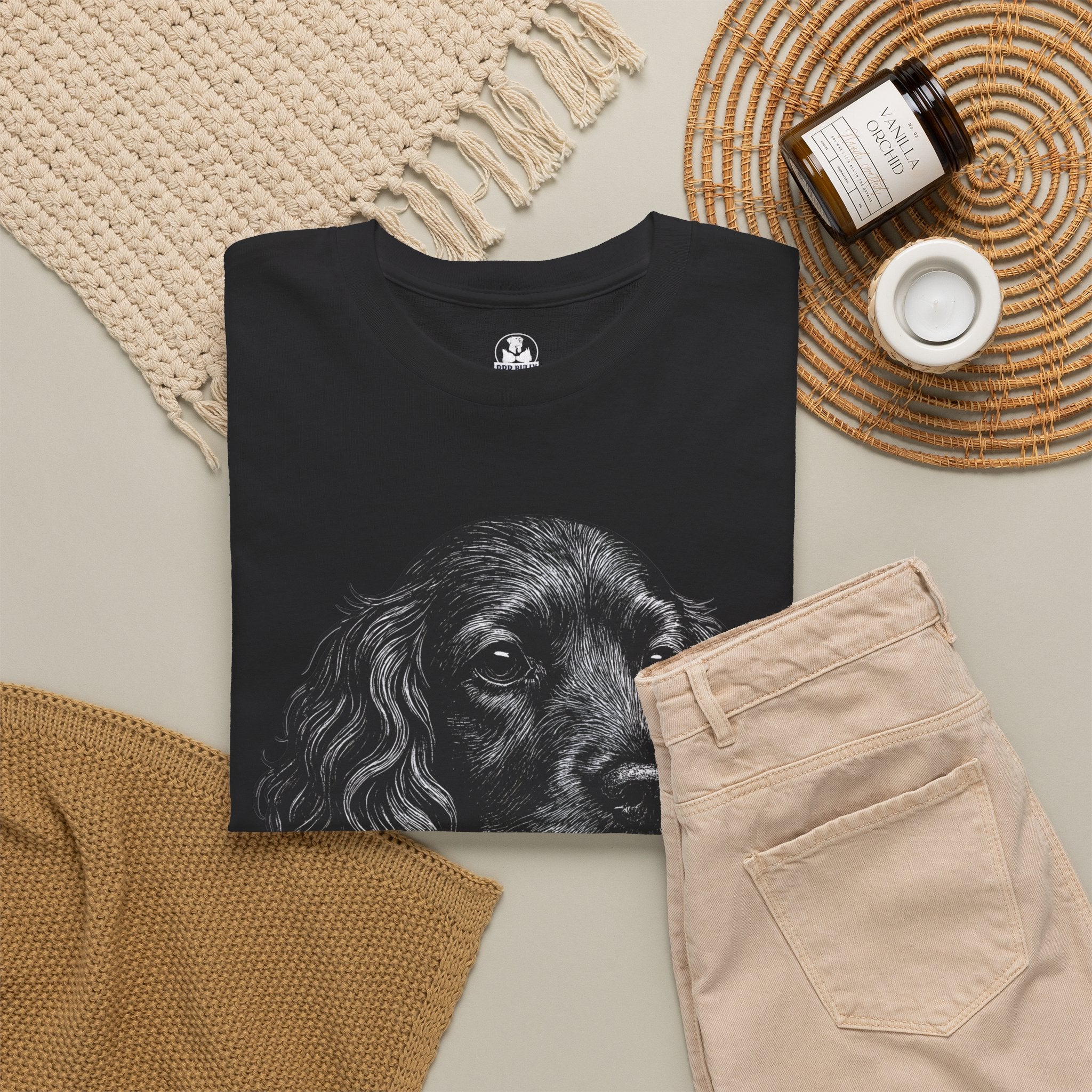 Cocker Spaniel T-Shirt | Cocker Spaniel Dog Lover Gift | Spaniel Mom Graphic Tee | Elegant Dog Owner Shirt