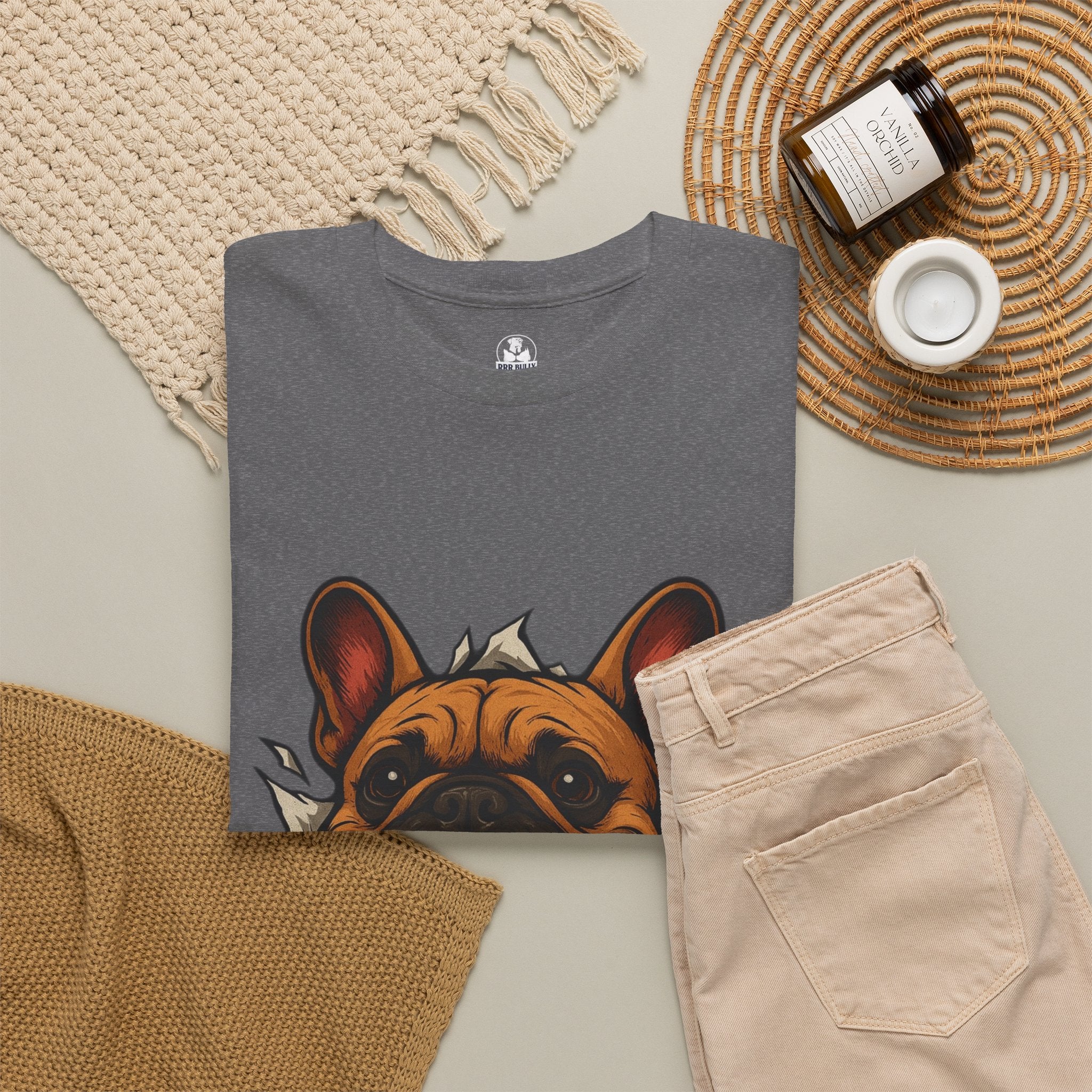 French Bulldog Unisex T-Shirt | Frenchie Graphic Tee | French Bulldog Lover Gift | Inspirational Dog Art Shirt | Breaking Through™ | WhimsyWear™