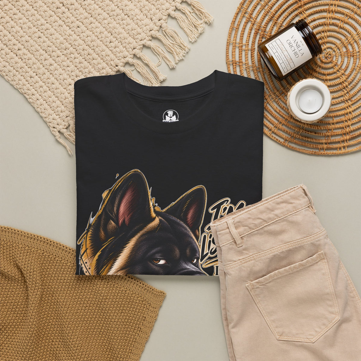 Akita I’m Listening I Just Don’t Care Urban Edge Graphic T Shirt