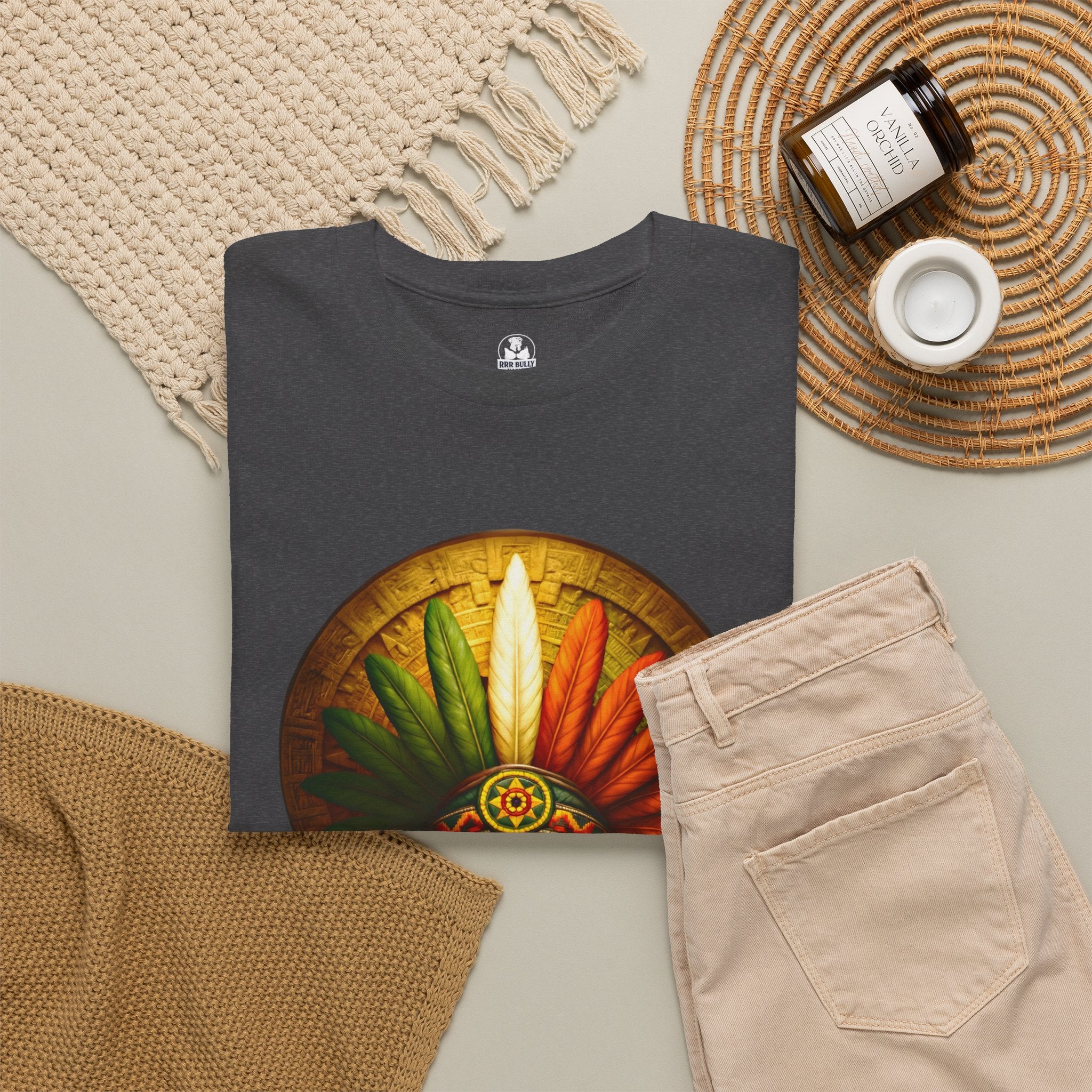 Eternal Empire T-Shirt | Aztec Warrior Skull Graphic Tee | Mexican Heritage Streetwear Shirt | Indigenous Inspired Graphic Apparel | Urban Edge™