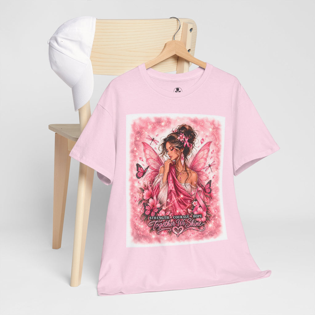 PetalWisp Together We Shine Breast Cancer Awareness Graphic Tee