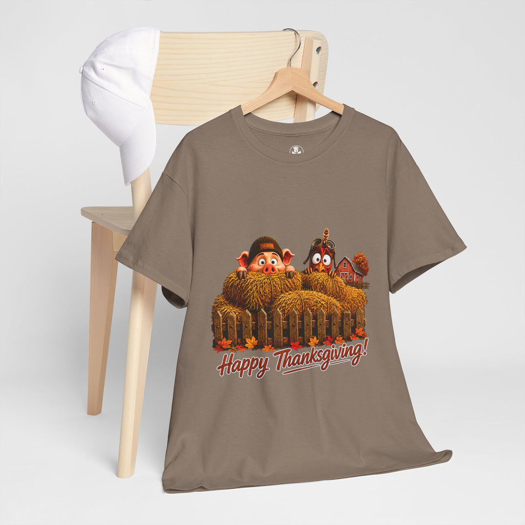 Pluck and Curly™ Thanksgiving Escape Limited Edition Unisex Graphic Tee