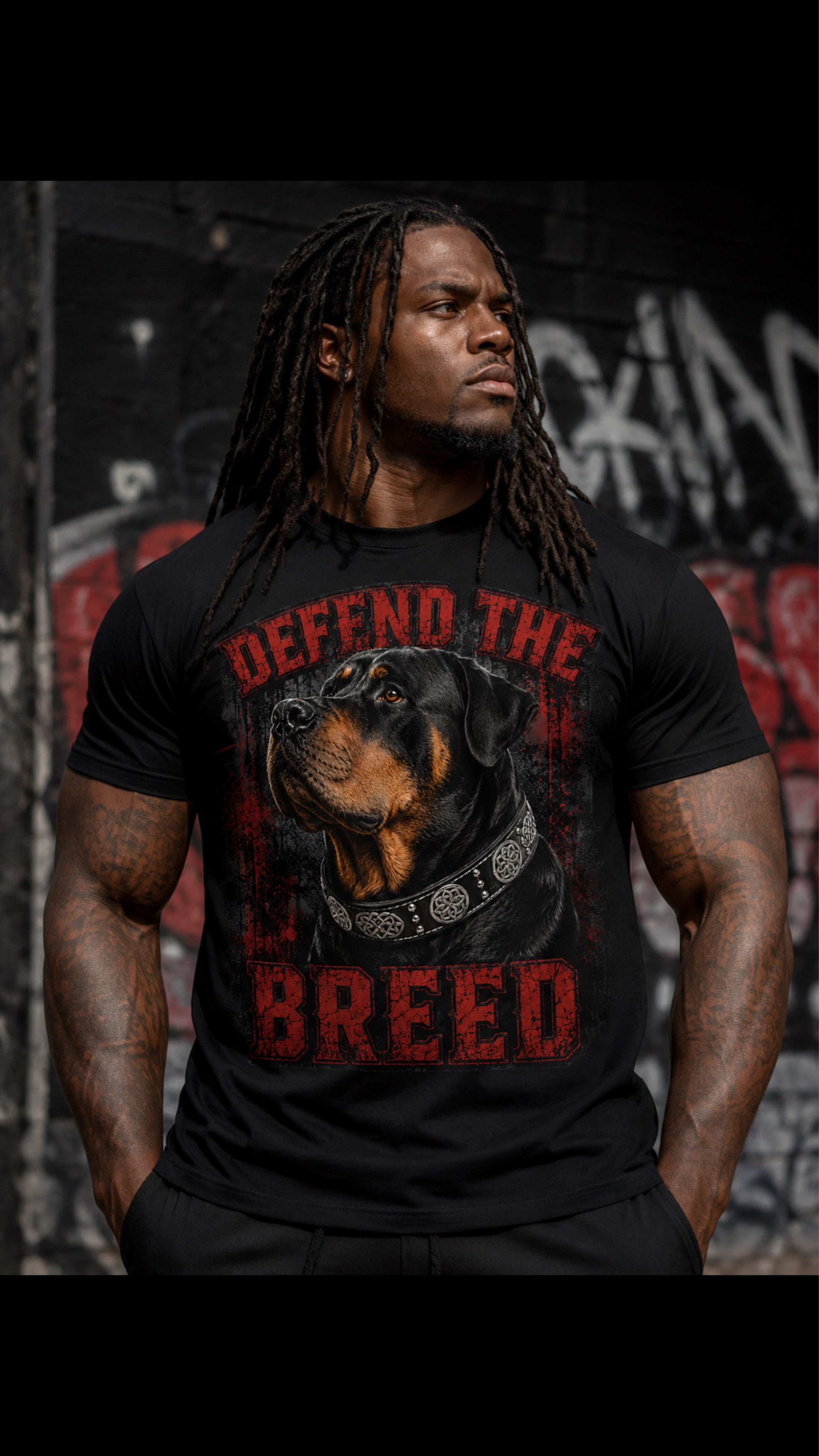 Defend The Breed Rottweiler Shirt, Breed Advocacy Tee, Rottweiler Dog Lover T-Shirt, Guardian Breed Apparel, Rottweiler Owner Gift, Urban Edge Tee