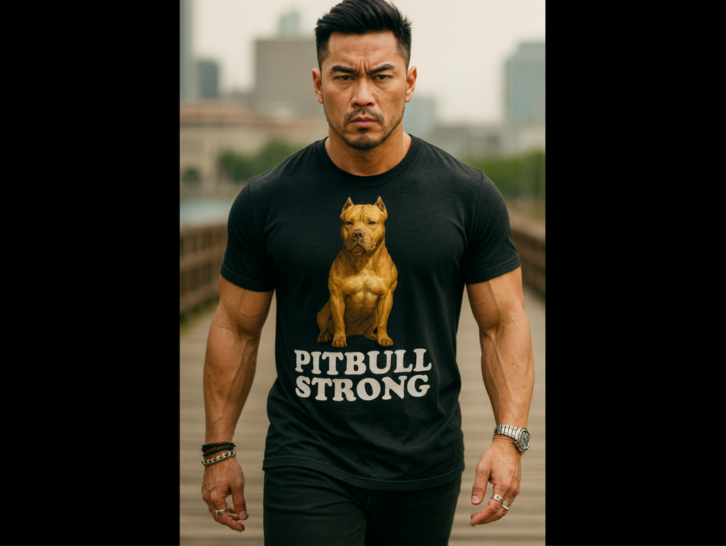 Pitbull Strong T-Shirt | Pit Bull Graphic Tee | Pit Bull Lover Gift | Strength & Loyalty Dog Shirt | Urban Edge™