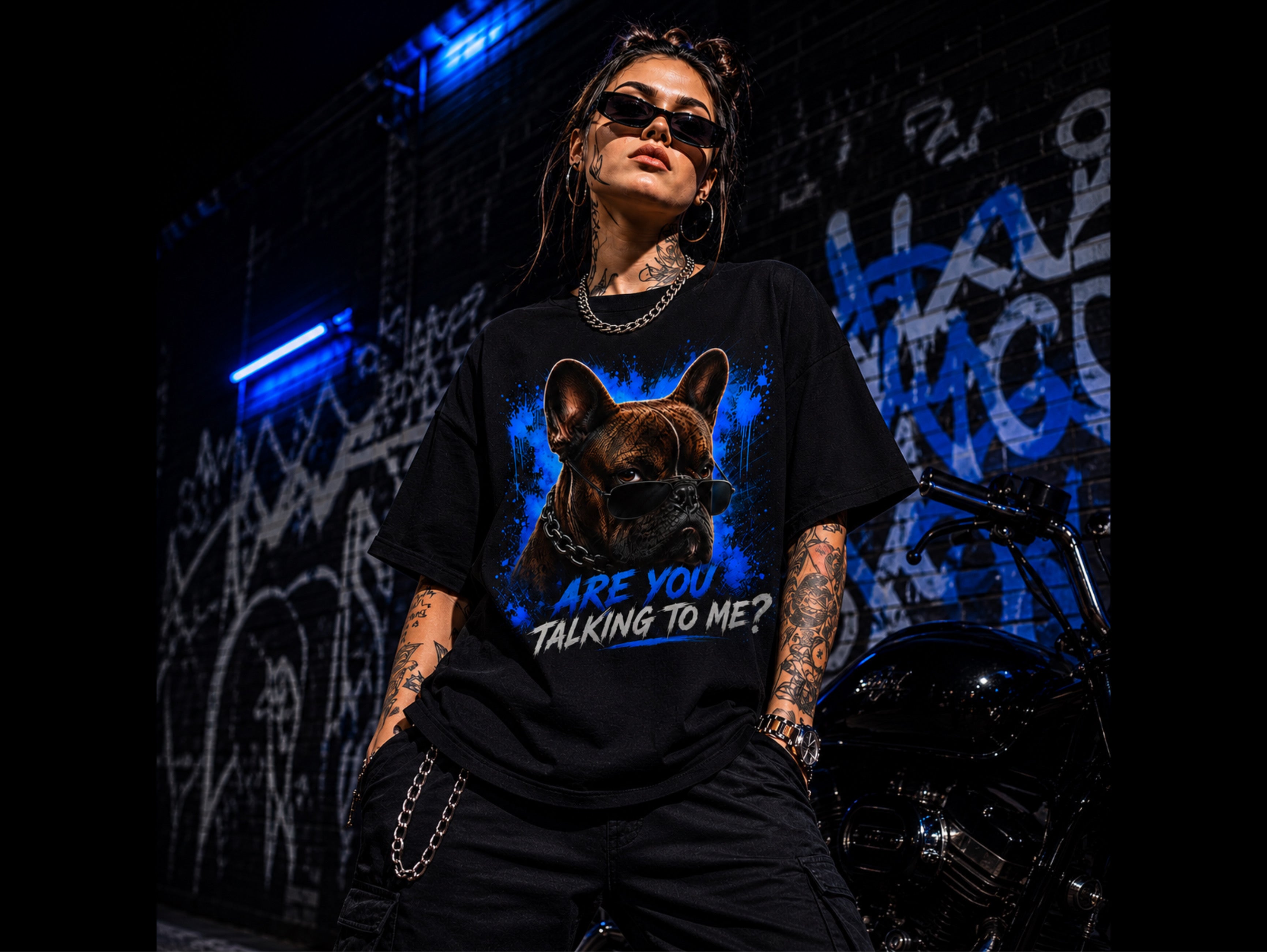 Nothing But Attitude French Bulldog Lover Graphic T-Shirt