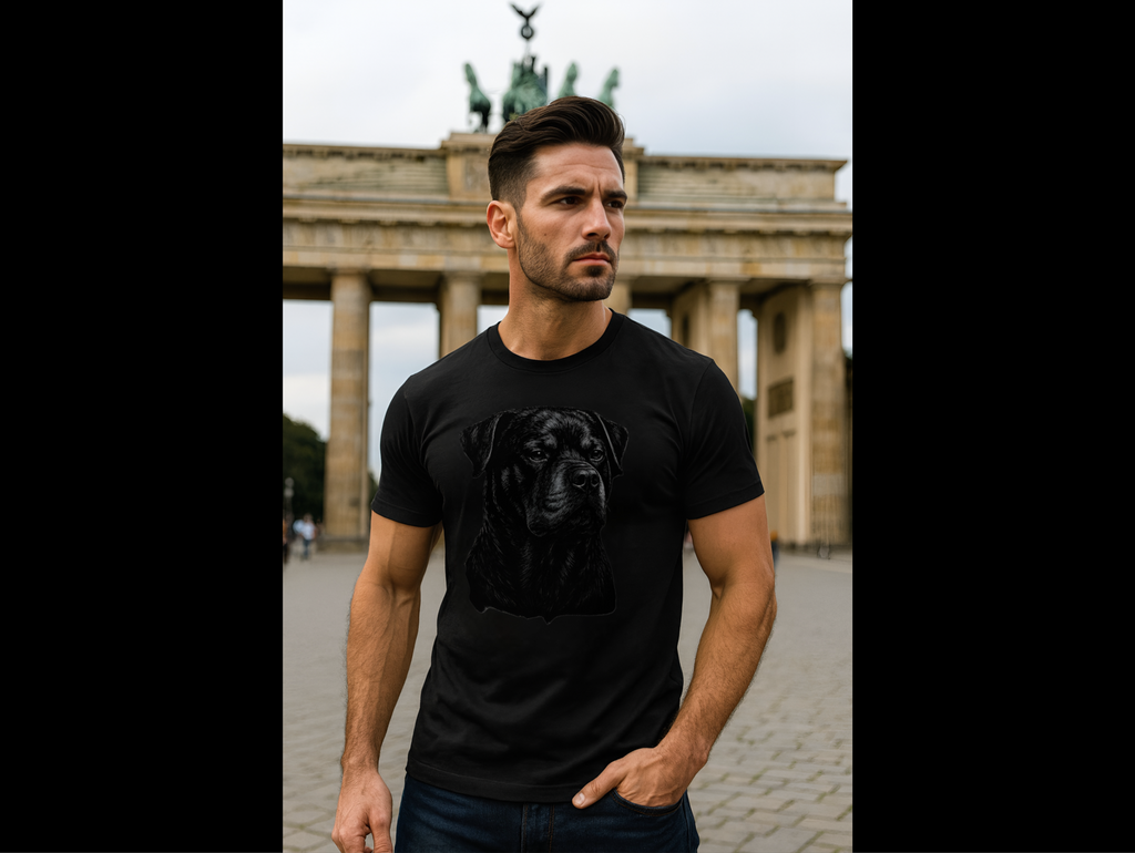 Rottweiler Guardian T-Shirt | Rottweiler Dog Lover Graphic Tee | Working Dog Owner Shirt | Unisex Heavy Cotton Tee