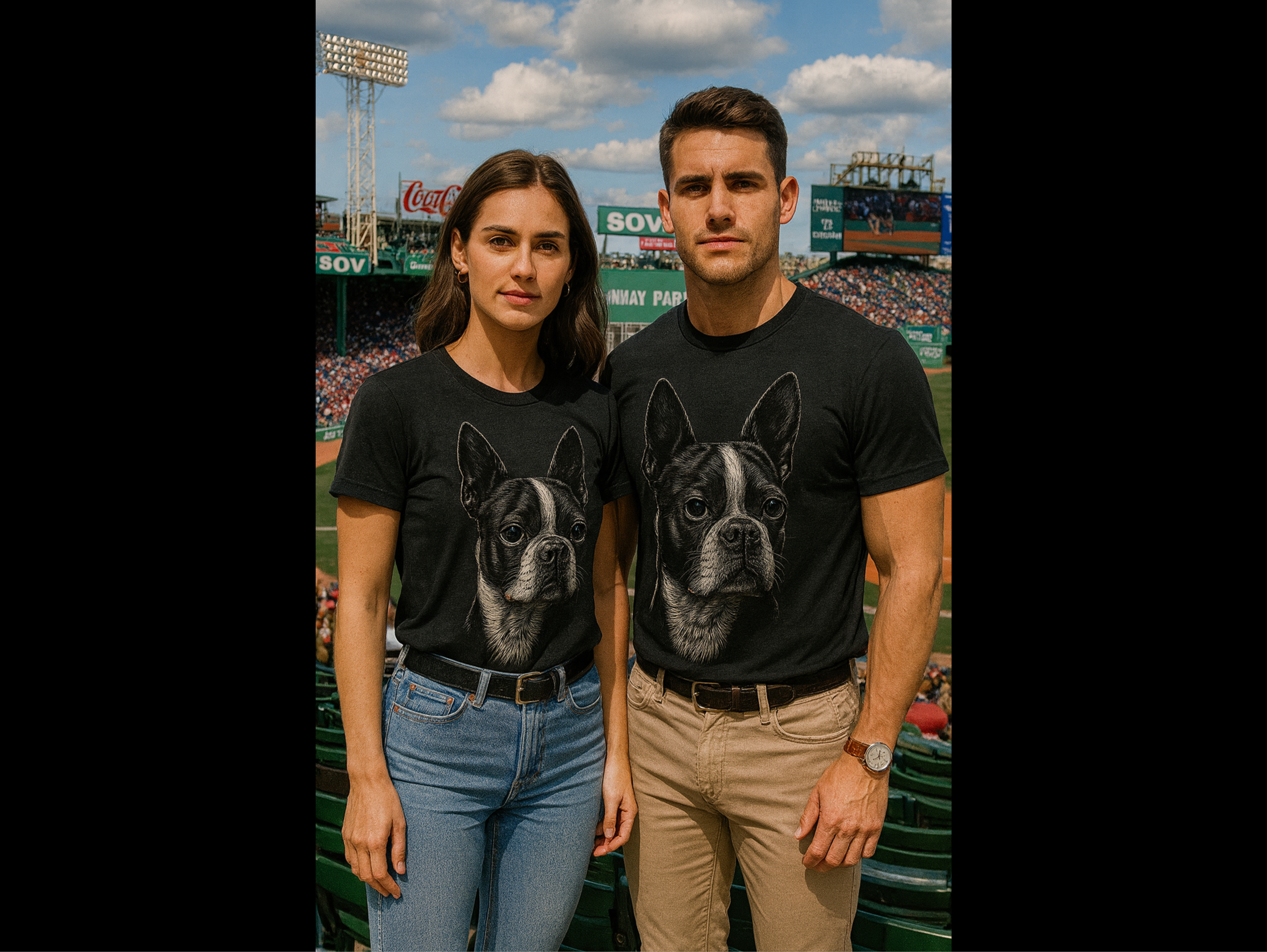 Boston Terrier Graphic T-Shirt | TrueBreed™ Icons™ Dog Lover Tee