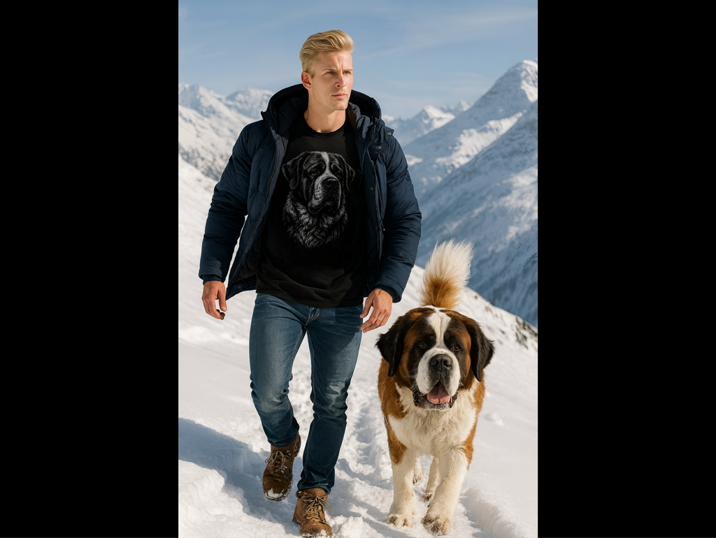 Saint Bernard Graphic T-Shirt | TrueBreed™ Companions™ Dog Lover Tee