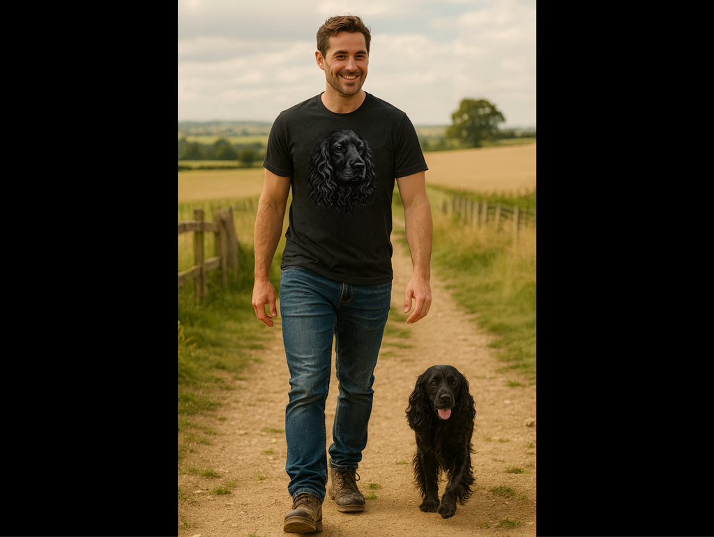 Cocker Spaniel T-Shirt | Cocker Spaniel Dog Lover Gift | Spaniel Mom Graphic Tee | Elegant Dog Owner Shirt
