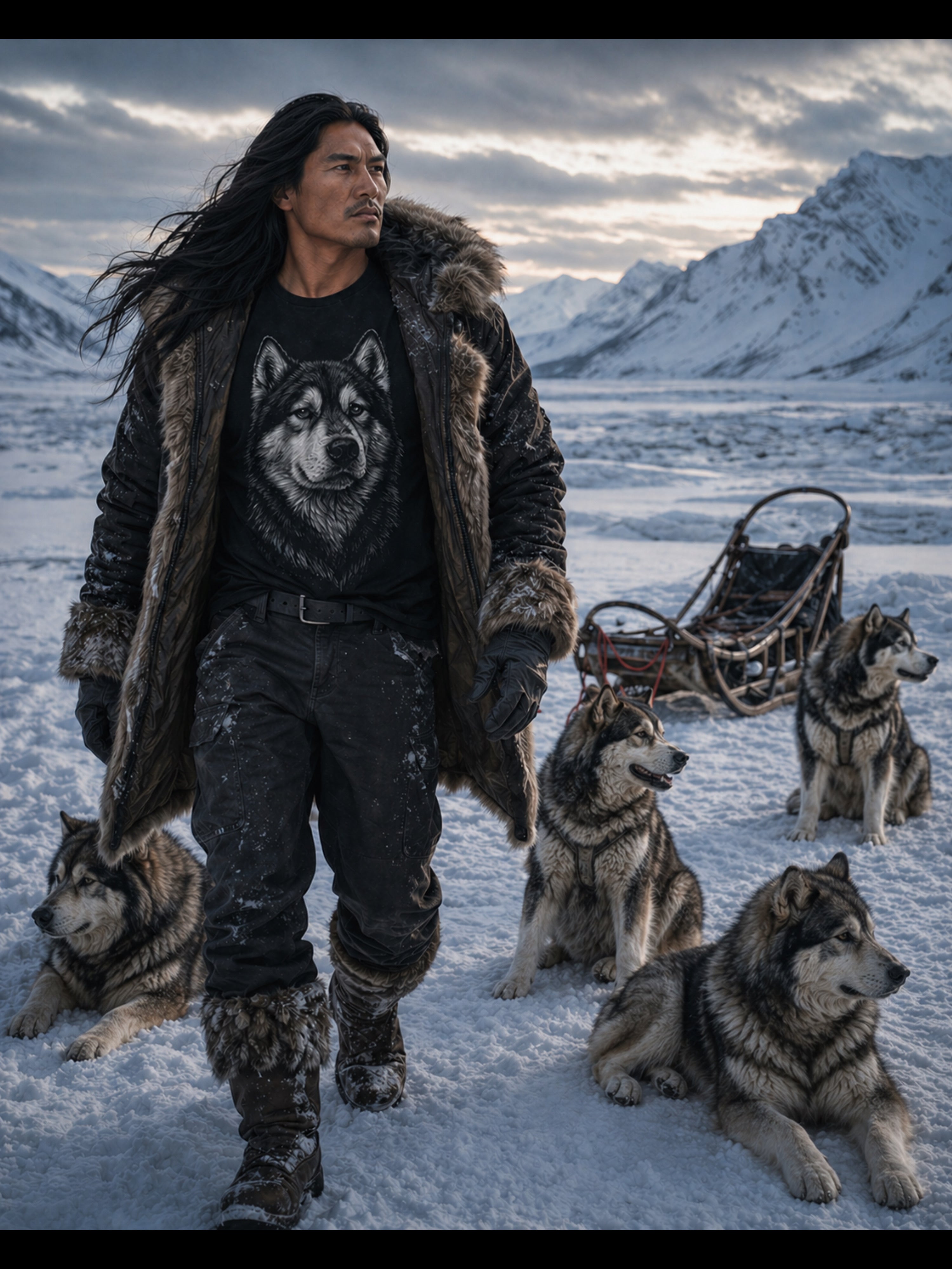 Alaskan Malamute T-Shirt | Alaskan Malamute Dog Lover Gift | Sled Dog Graphic Tee | Arctic Breed Owner Shirt