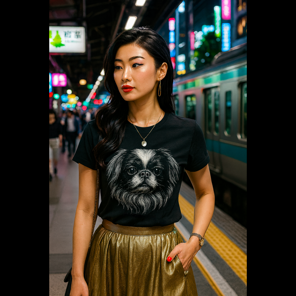 Japanese Chin Graphic T-Shirt | TrueBreed™ Sophisticates™ Dog Lover Tee