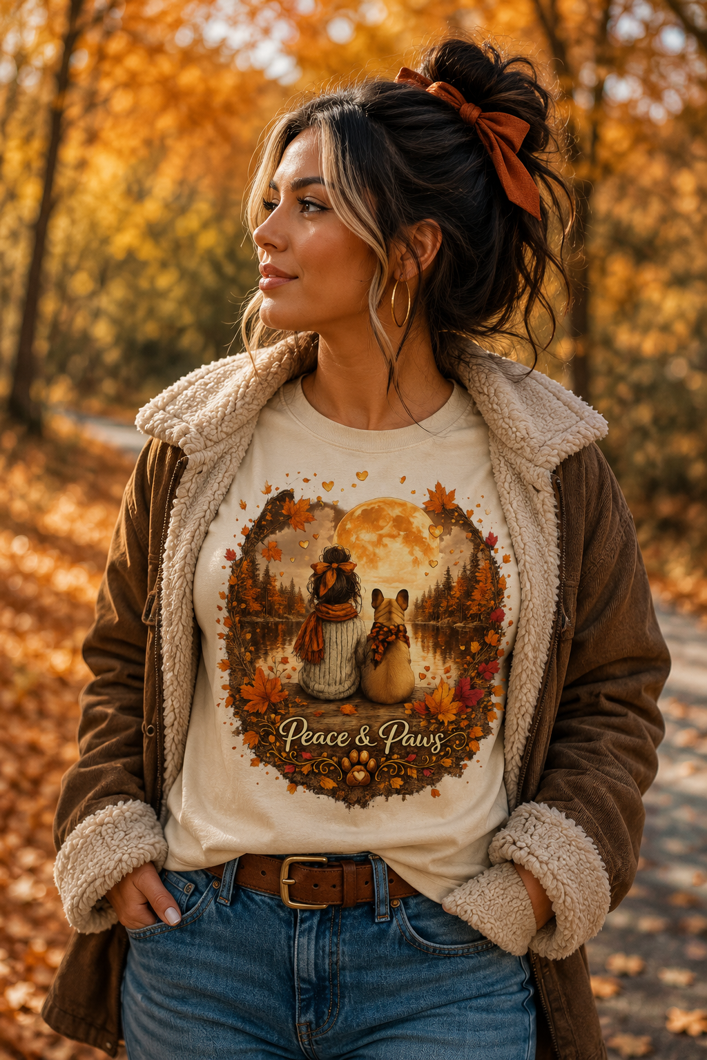 Peace & Paws™ Cozy Autumn Limited Edition Collection Graphic Tee