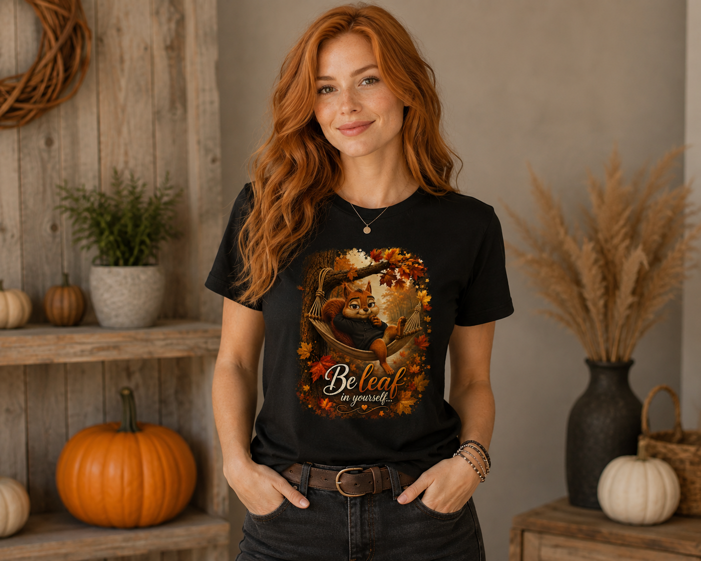 Limited Edition Huxx™ Be-Leaf Graphic Unisex Fall T-Shirt
