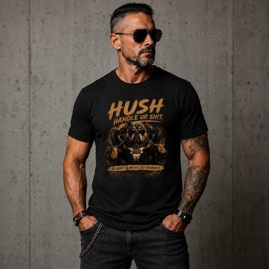 HUSH™ Handle U’r Sh!t | Urban Edge™ Unisex Graphic T-Shirt