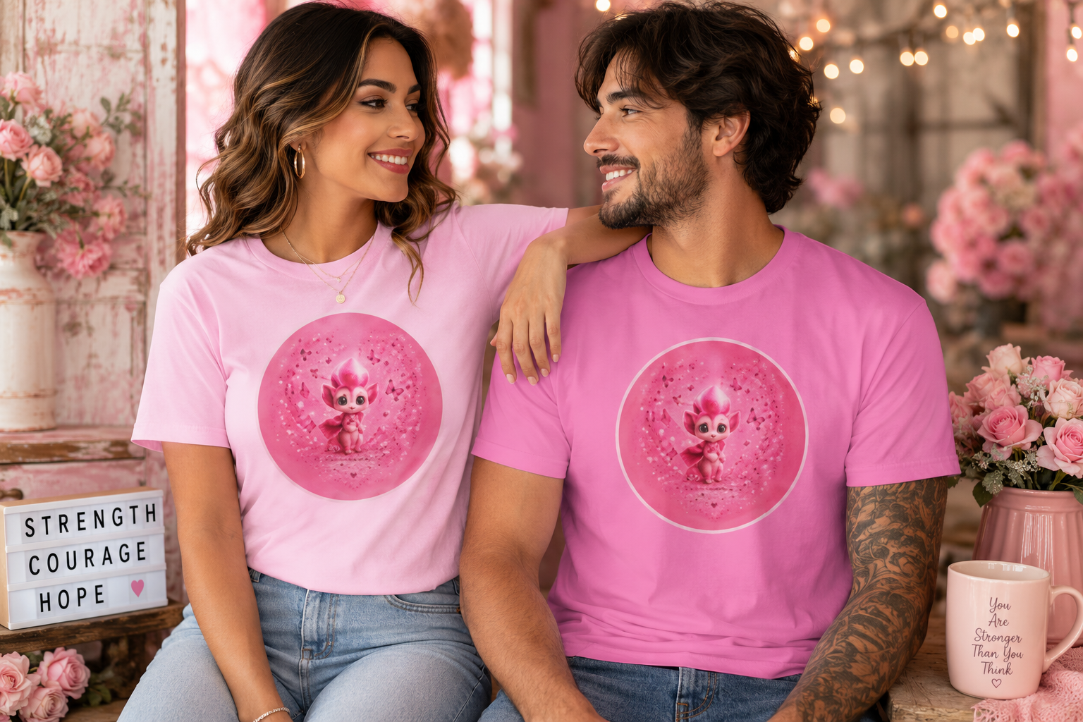 Petal Wisp™ Strength Courage Hope Limited Edition Graphic Tee