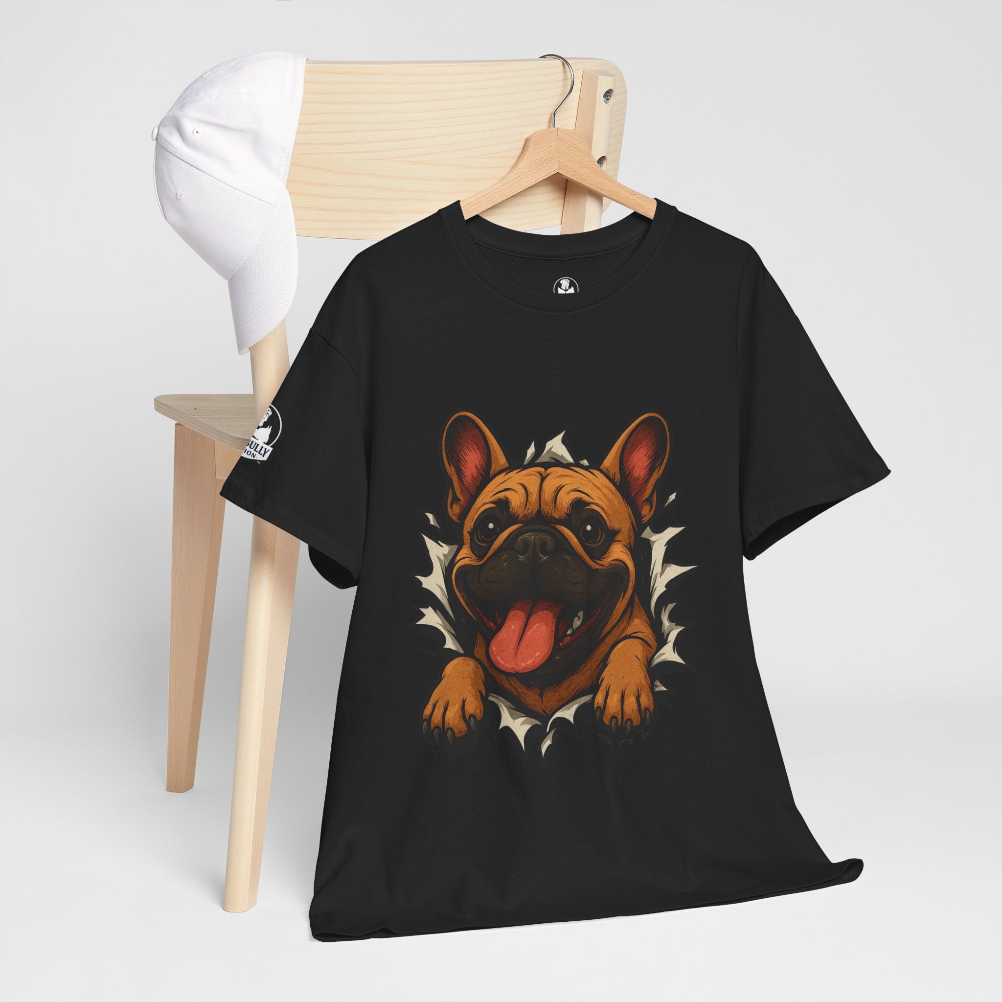 French Bulldog Unisex T-Shirt | Frenchie Graphic Tee | French Bulldog Lover Gift | Inspirational Dog Art Shirt | Breaking Through™ | WhimsyWear™