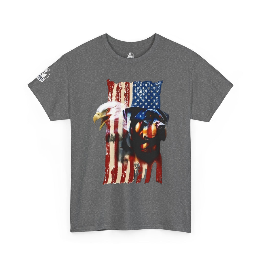 Rottweiler T-Shirt, Eagle Graphic Tee, Dog Lover Gift, Rottweiler Graphic Shirt, American Eagle Apparel, Talon & Fang™
