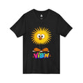Vib’n IG-Man Women’s V-Neck Shirt, WhimsyWear Graphic Tee, Funny Cartoon Character V-Neck, Happy Vibes Women’s Tee, Positive Energy Shirt