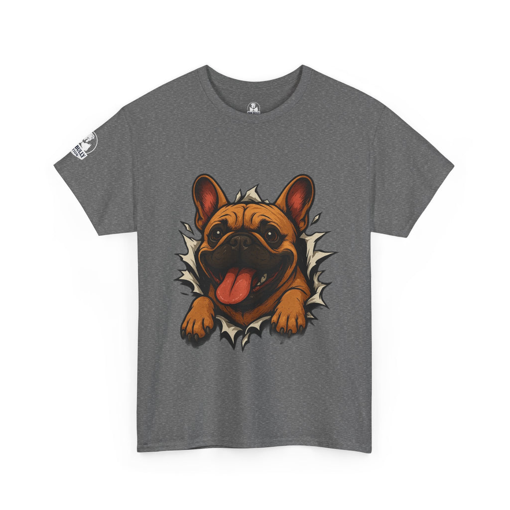 French Bulldog Unisex T-Shirt | Frenchie Graphic Tee | French Bulldog Lover Gift | Inspirational Dog Art Shirt | Breaking Through™ | WhimsyWear™