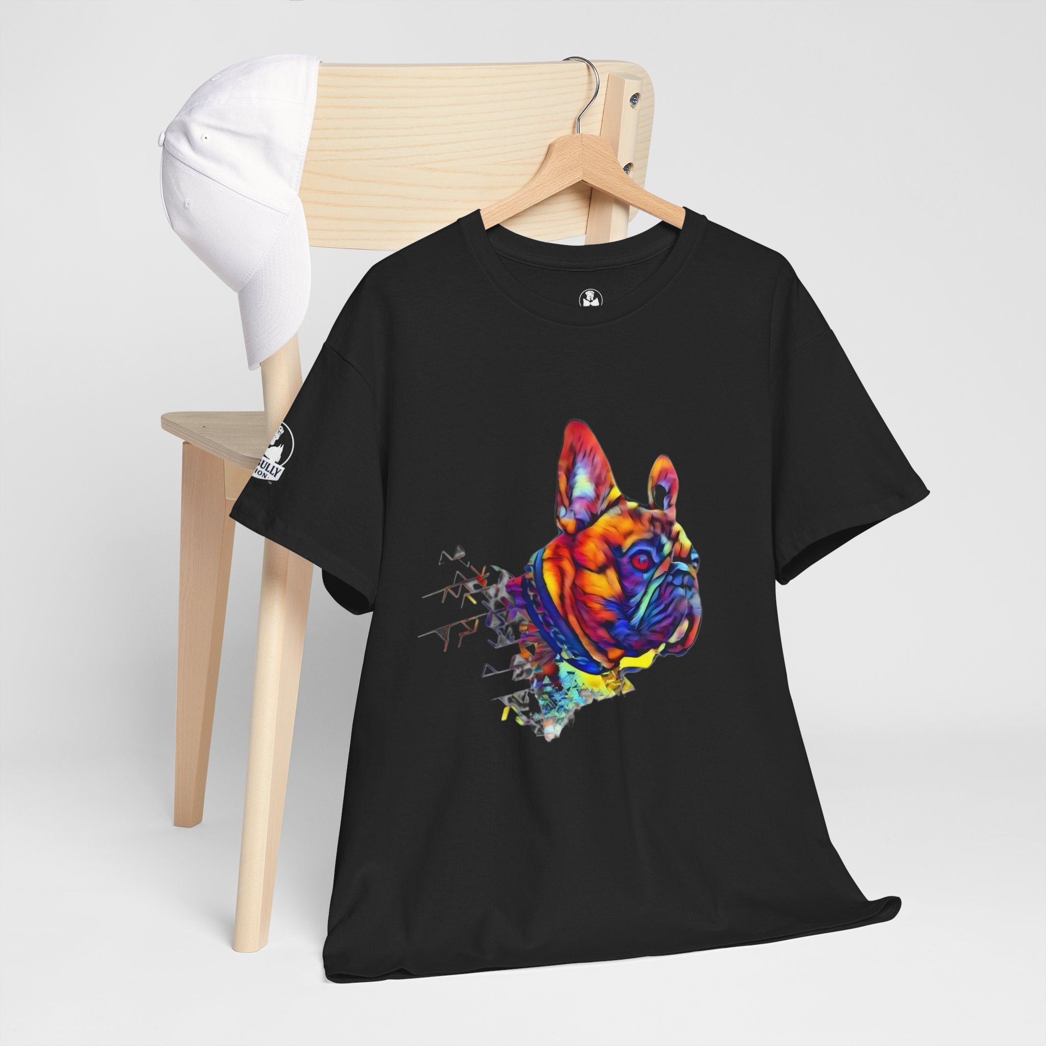French Bulldog Unisex T-Shirt | Colorful Frenchie Graphic Tee | French Bulldog Lover Gift | Frenchie Owner Apparel | Spectrum™ | WhimsyWear™
