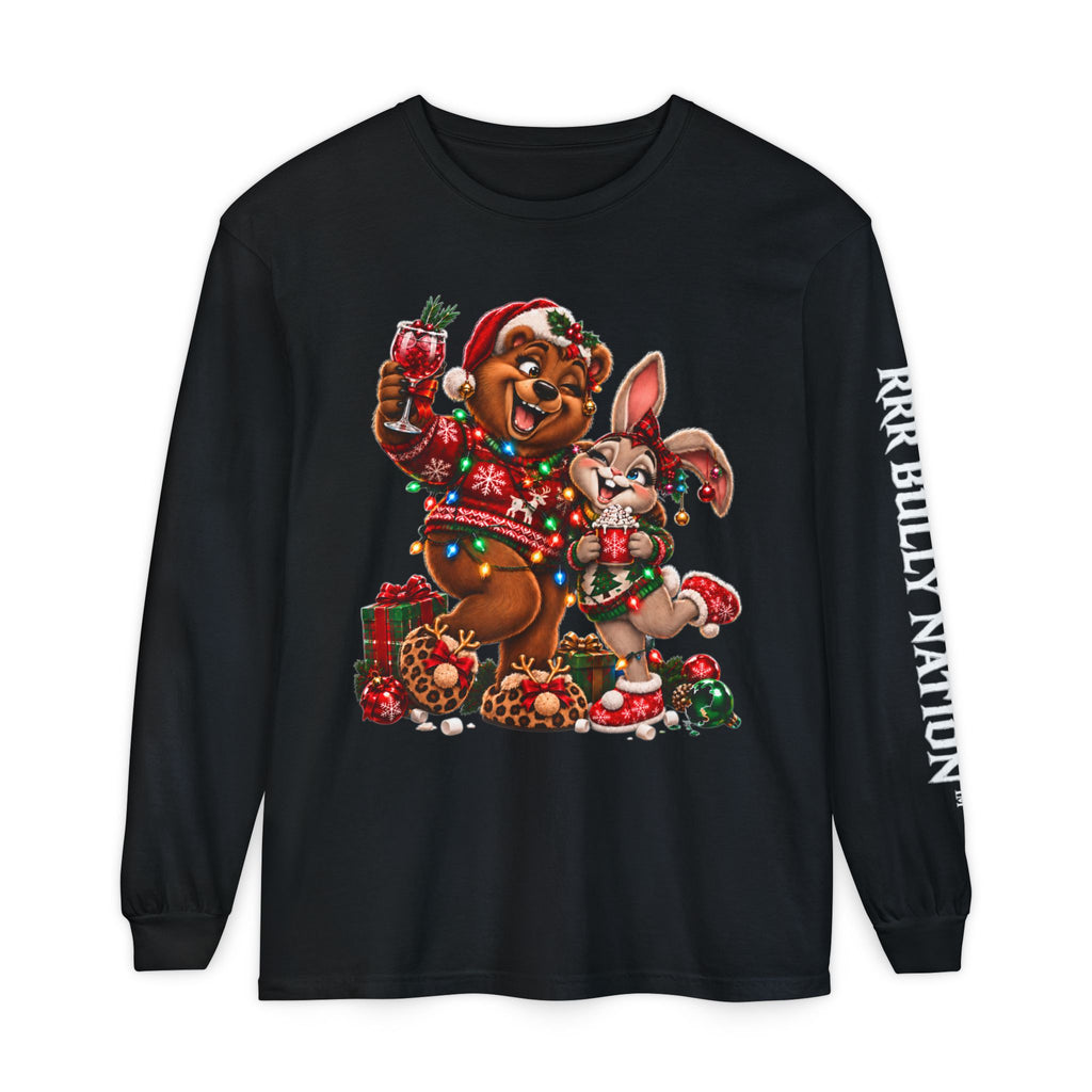 Hunni & Holli Christmas Long Sleeve Graphic T-Shirt