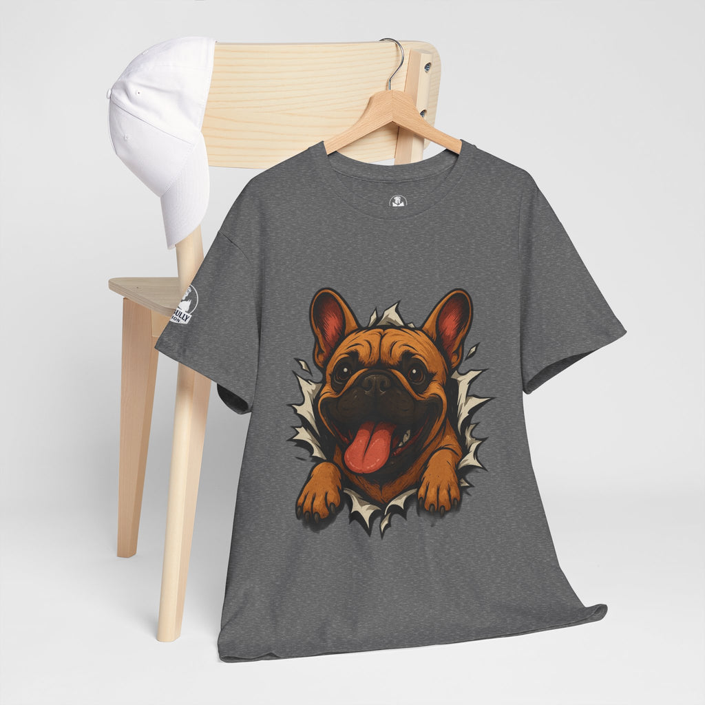 French Bulldog Unisex T-Shirt | Frenchie Graphic Tee | French Bulldog Lover Gift | Inspirational Dog Art Shirt | Breaking Through™ | WhimsyWear™