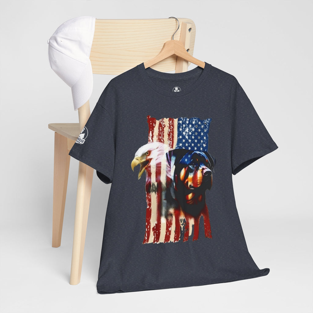 Rottweiler T-Shirt, Eagle Graphic Tee, Dog Lover Gift, Rottweiler Graphic Shirt, American Eagle Apparel, Talon & Fang™