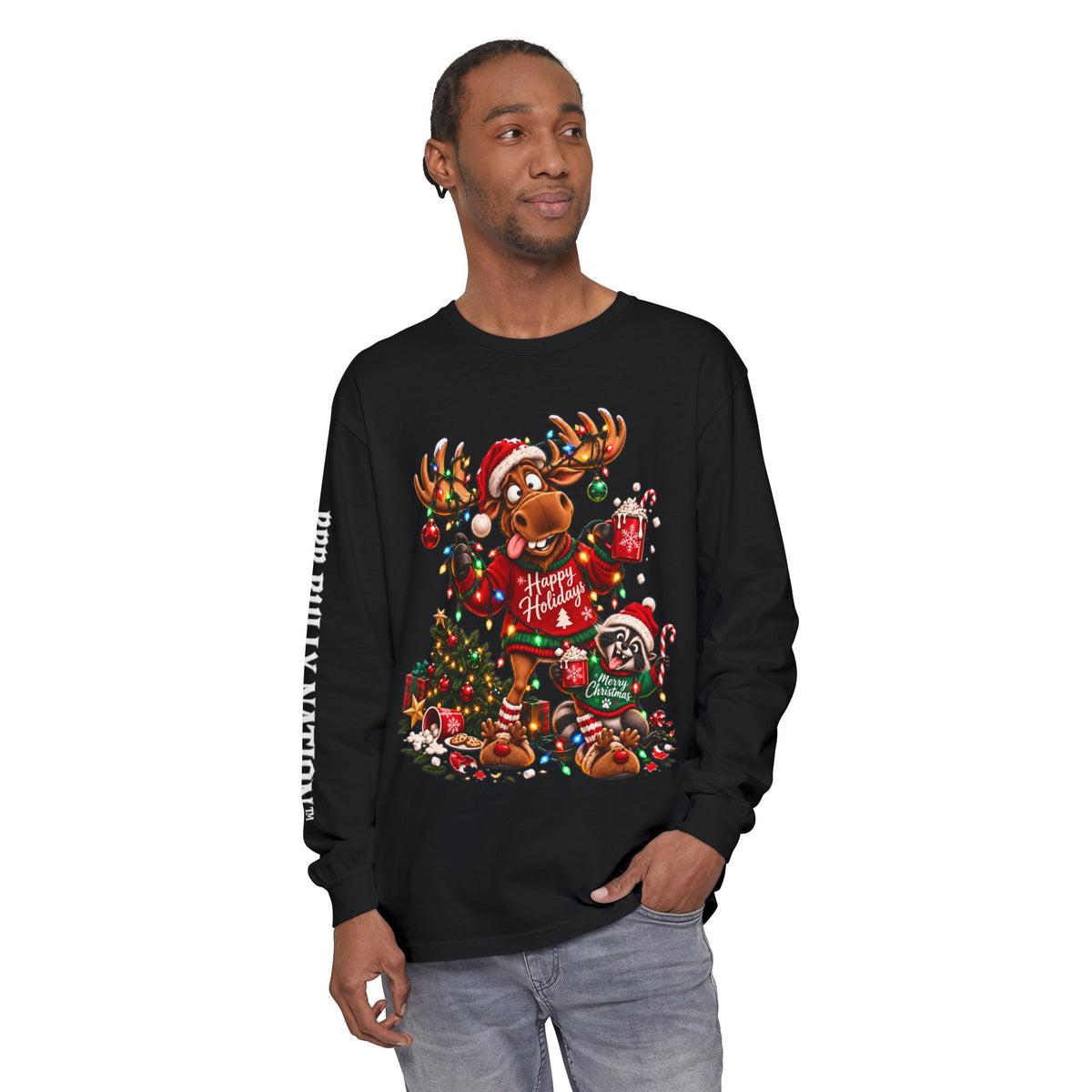Blitz and Rascal Christmas Long Sleeve Graphic Tee