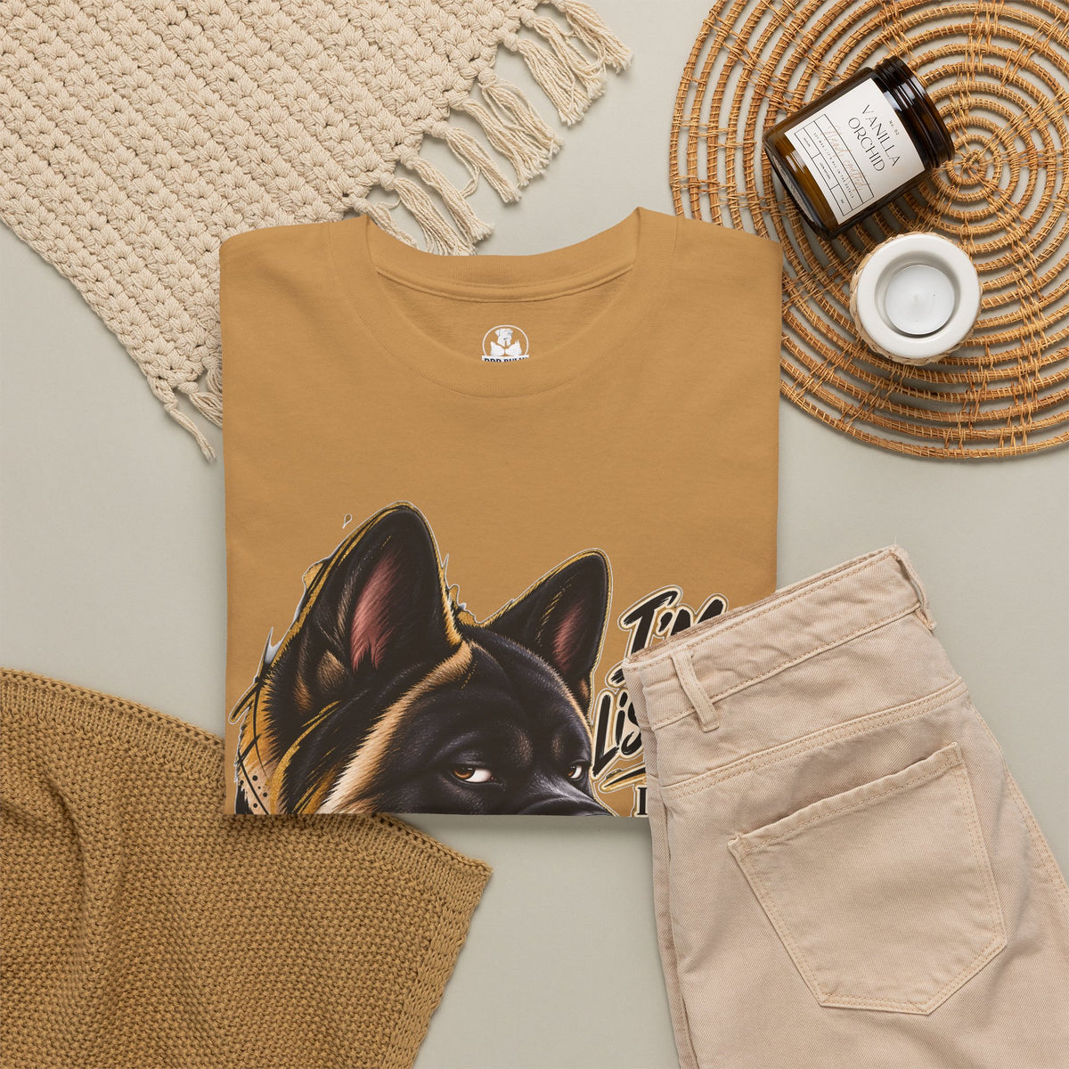 Akita I’m Listening I Just Don’t Care Urban Edge Graphic T Shirt