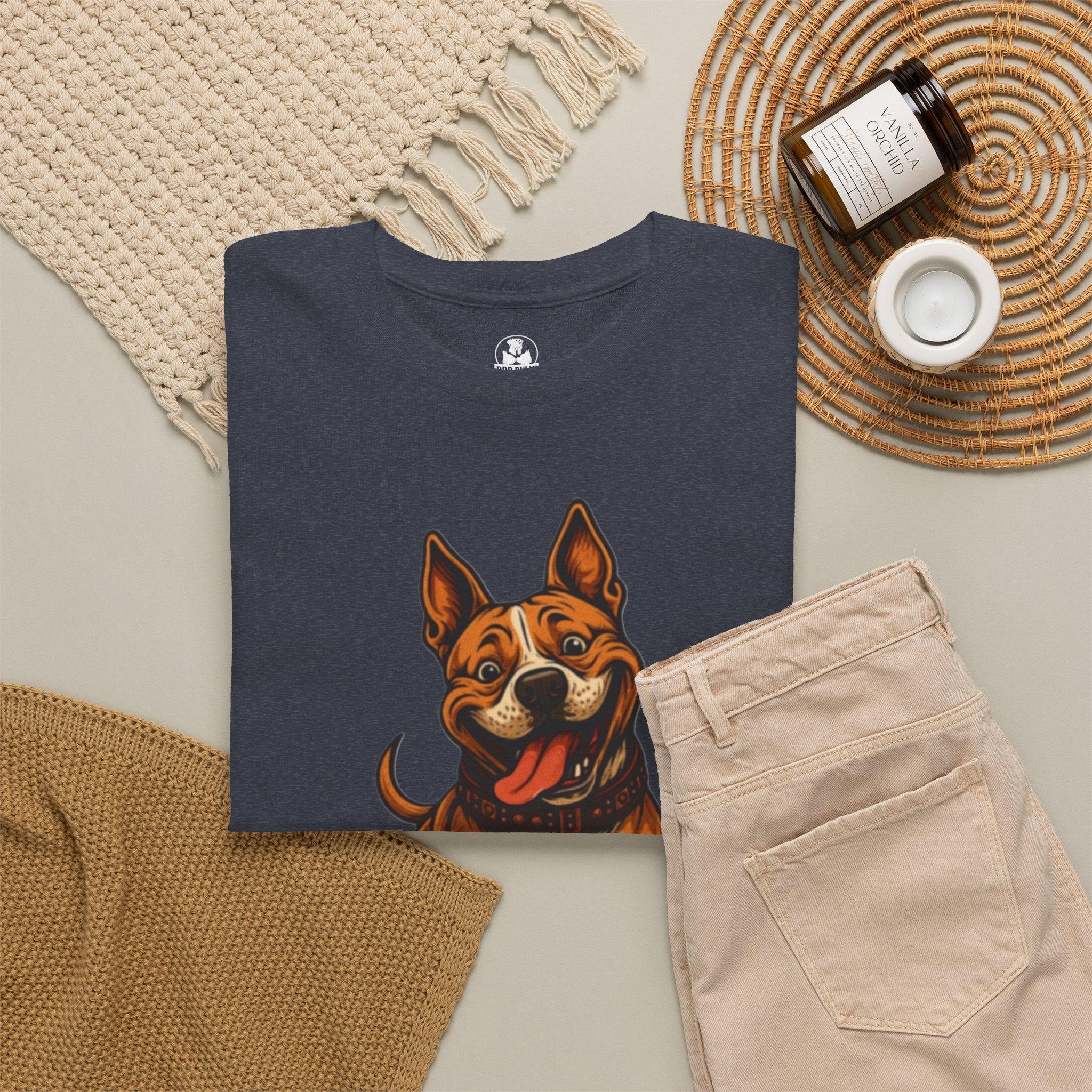 Happiness Unleashed Pit Bull Shirt, Pit Bull Dog Lover Tee, Cute Pitbull Gift, Funny Dog T-Shirt, Cartoon Pit Bull Shirt