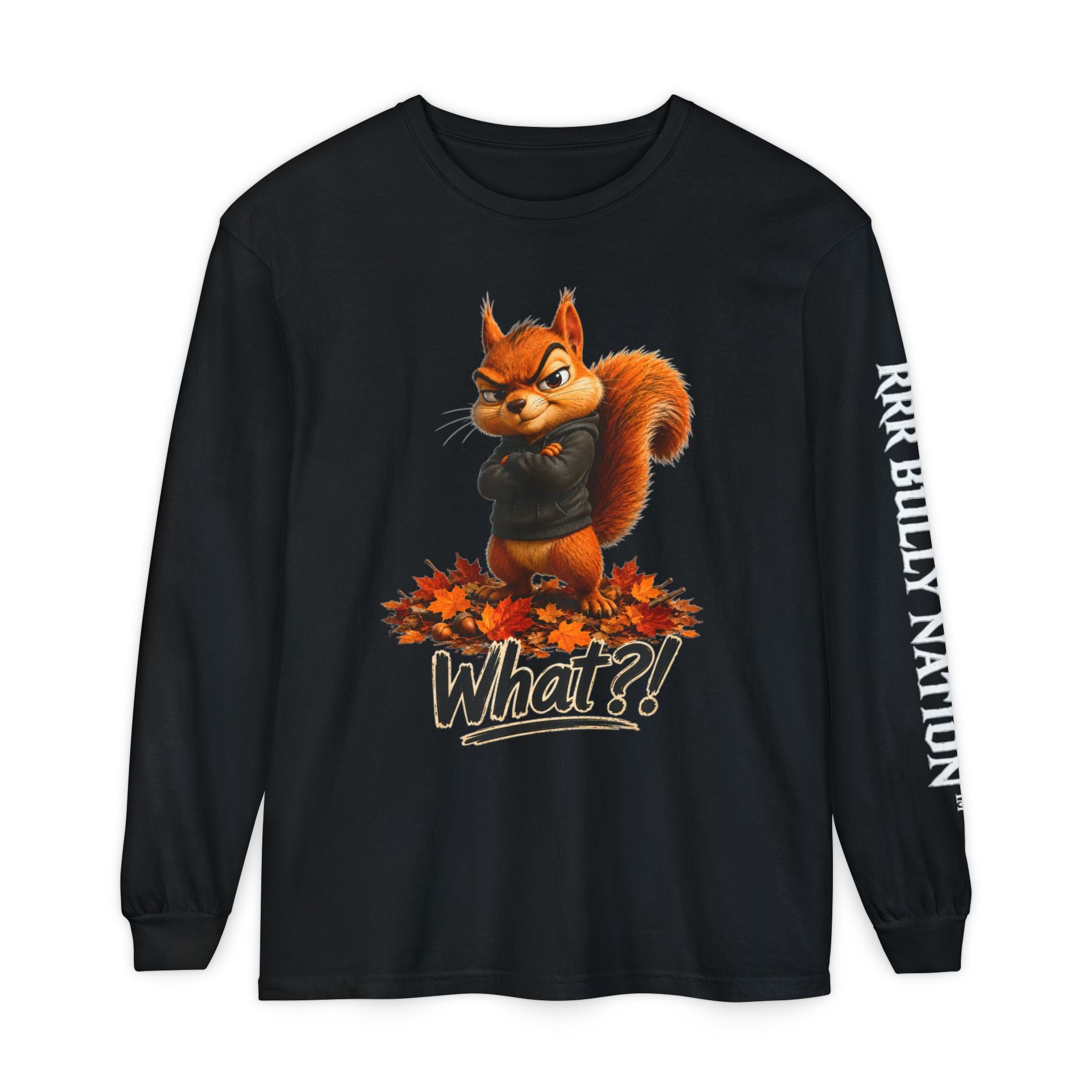 Huxx™ What?! Fall Long Sleeve Graphic Tee