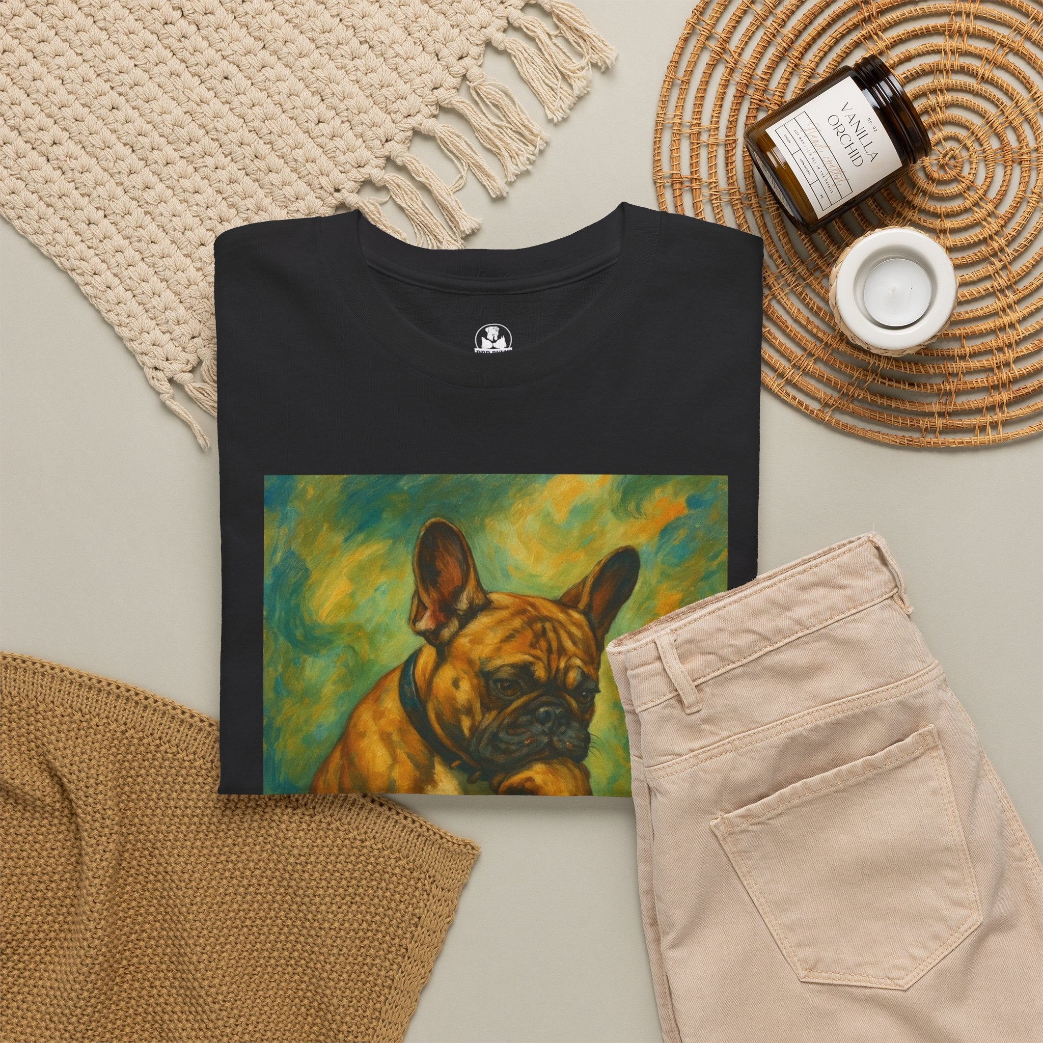 French Bulldog Deep Thoughts Shirt, Frenchie Gift, French Bulldog Dog Lover Tee