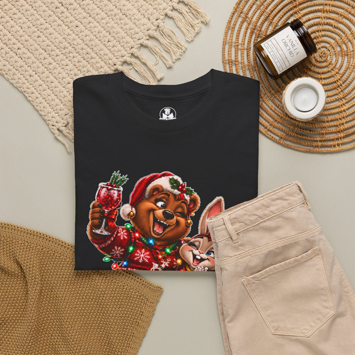 Hunni & Holli Christmas Unisex Graphic T-Shirt