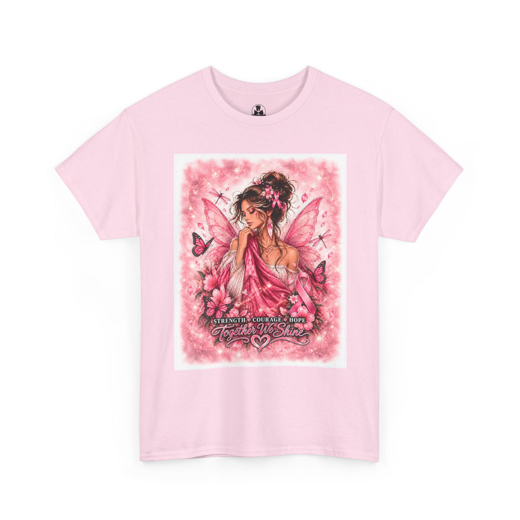 PetalWisp Together We Shine Breast Cancer Awareness Graphic Tee