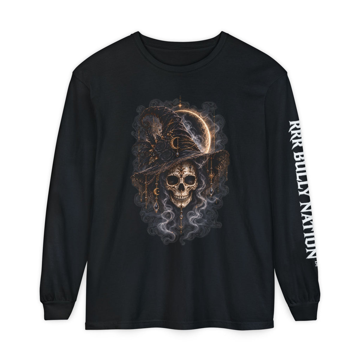 The Gilded Witch Women’s Long Sleeve Gothic Halloween T Shirt